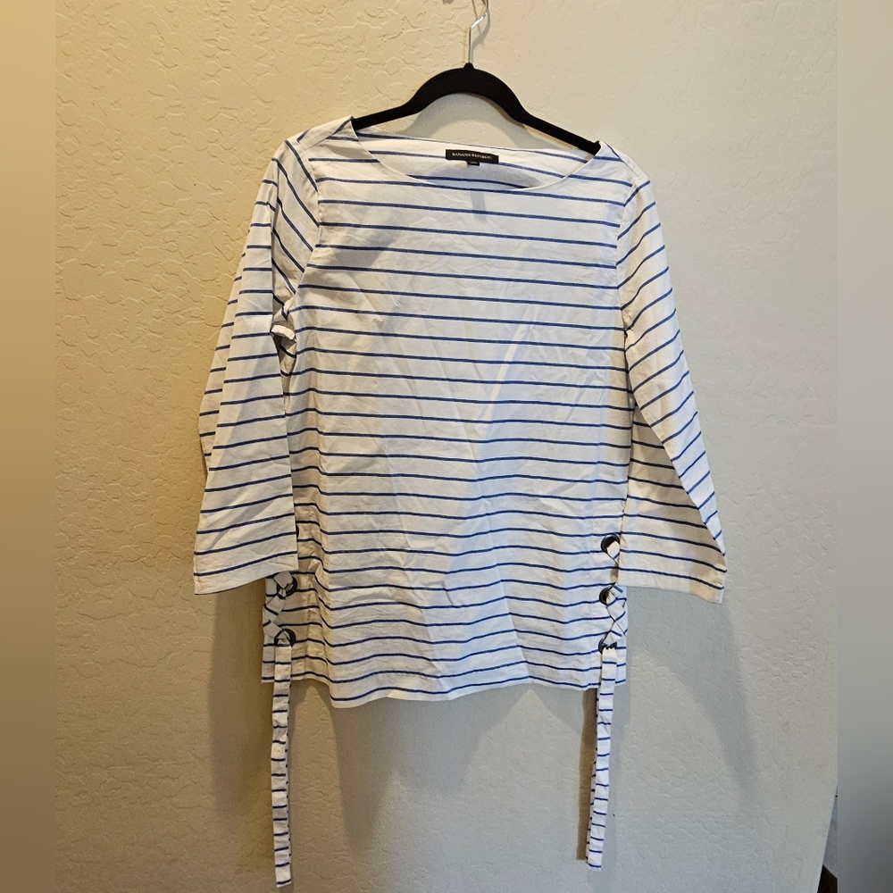 Banana Republic Lace Up Tunic Size Small Petite
